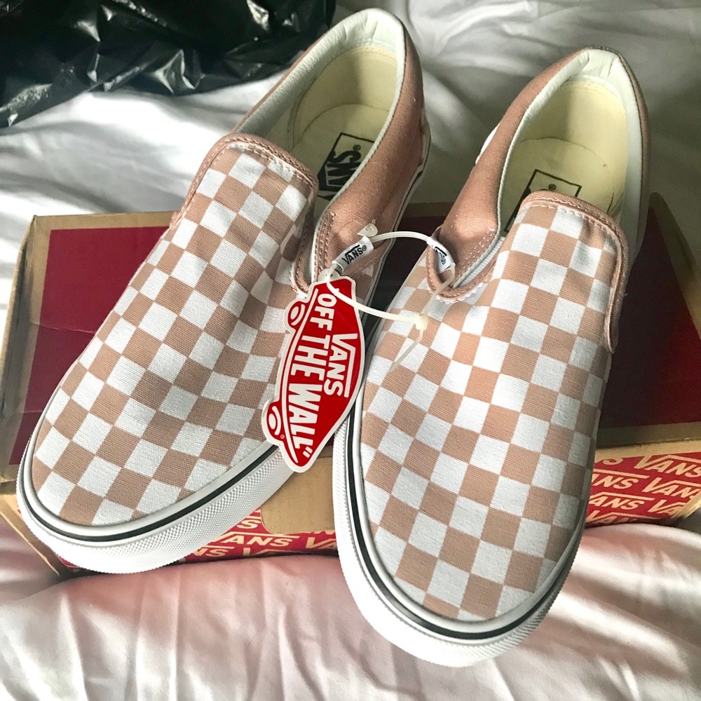 Checkerboard Slip on Vans Mgny Rose/TW